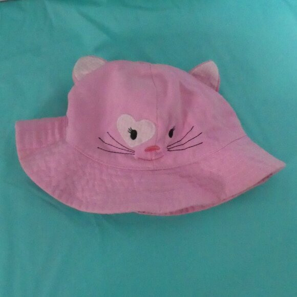 Unbranded | OS one size | Adorable Pink Cat Face Bucket Hat - Picture 1 of 13